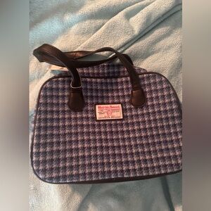 Harris Tweed …Blue Houndstooth Shoulder Bag